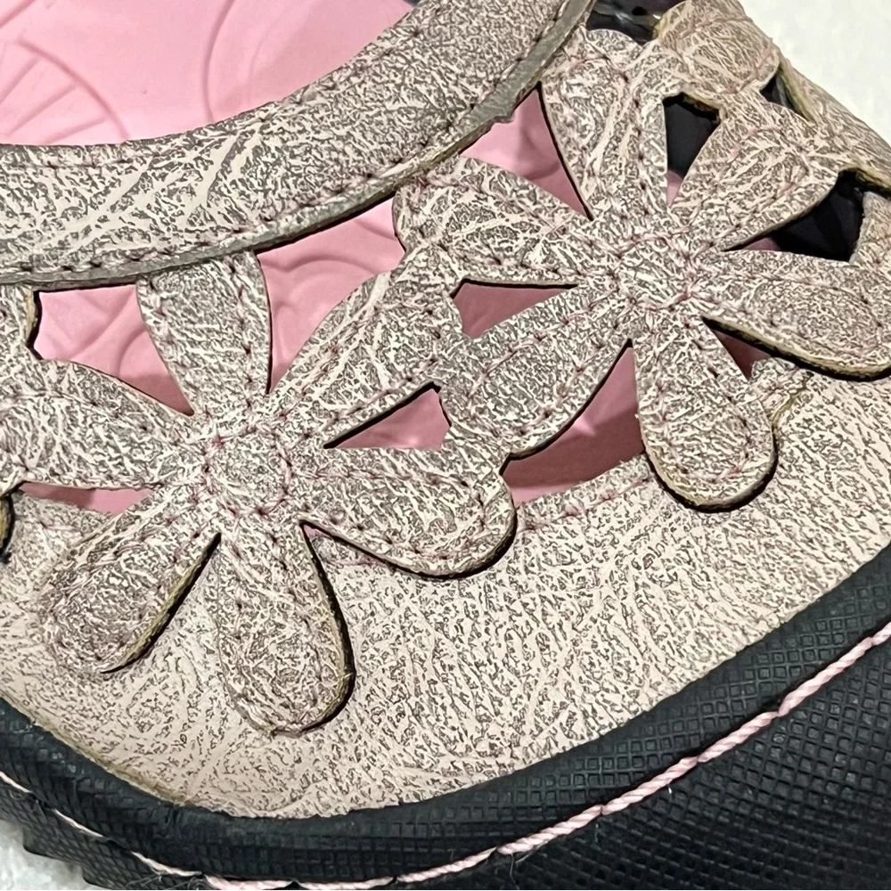 JBU by Jambu Grey Taupe Wildflower Mary Jane Casual Shoes Size 8.5 - Picture 12 of 14